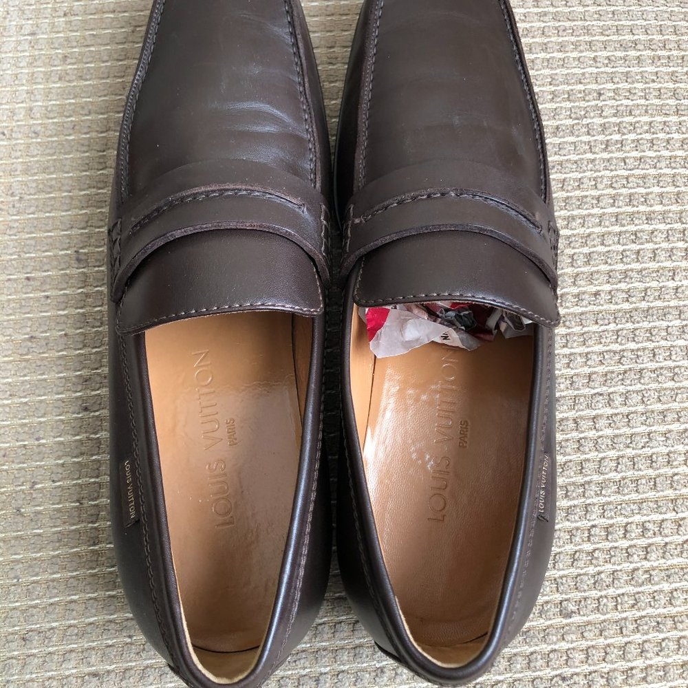 Louis Vuitton Men's Brown Loafers - Picture 10 of 15